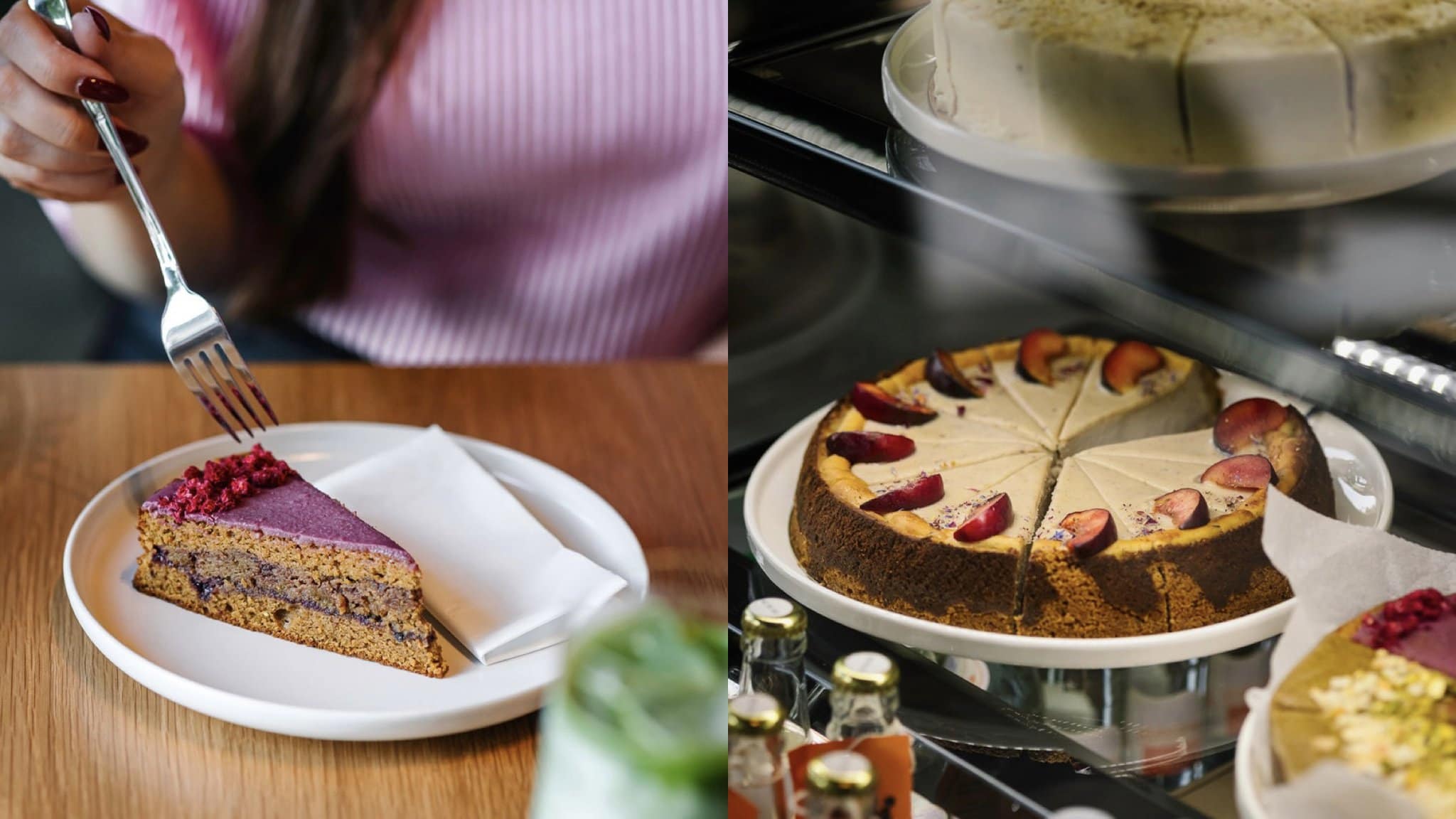 na snímke sú zákusky, koláče