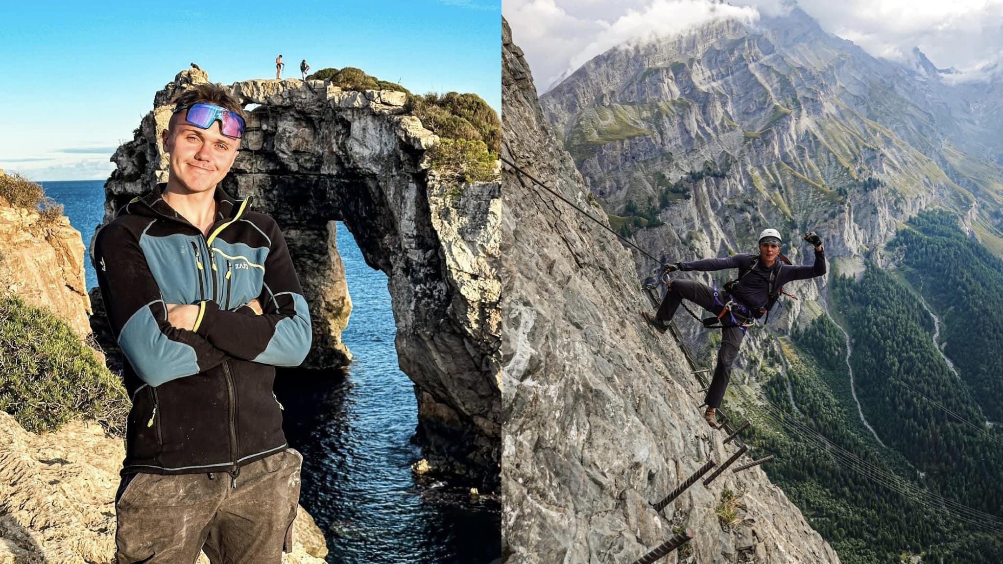 Na snímke je Tomáš Jamriško, lezenie