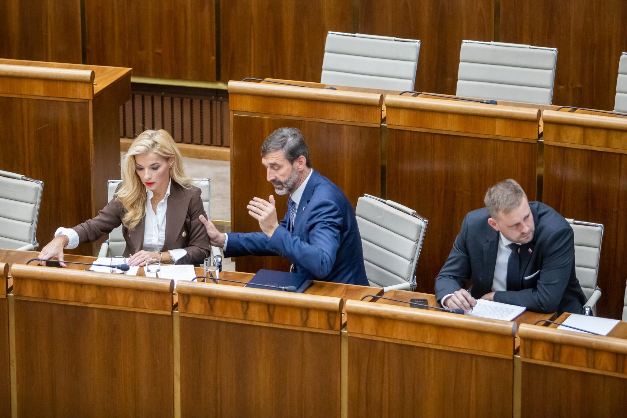 Na snímke Martina Šimkovičová a Juraj Blanár.