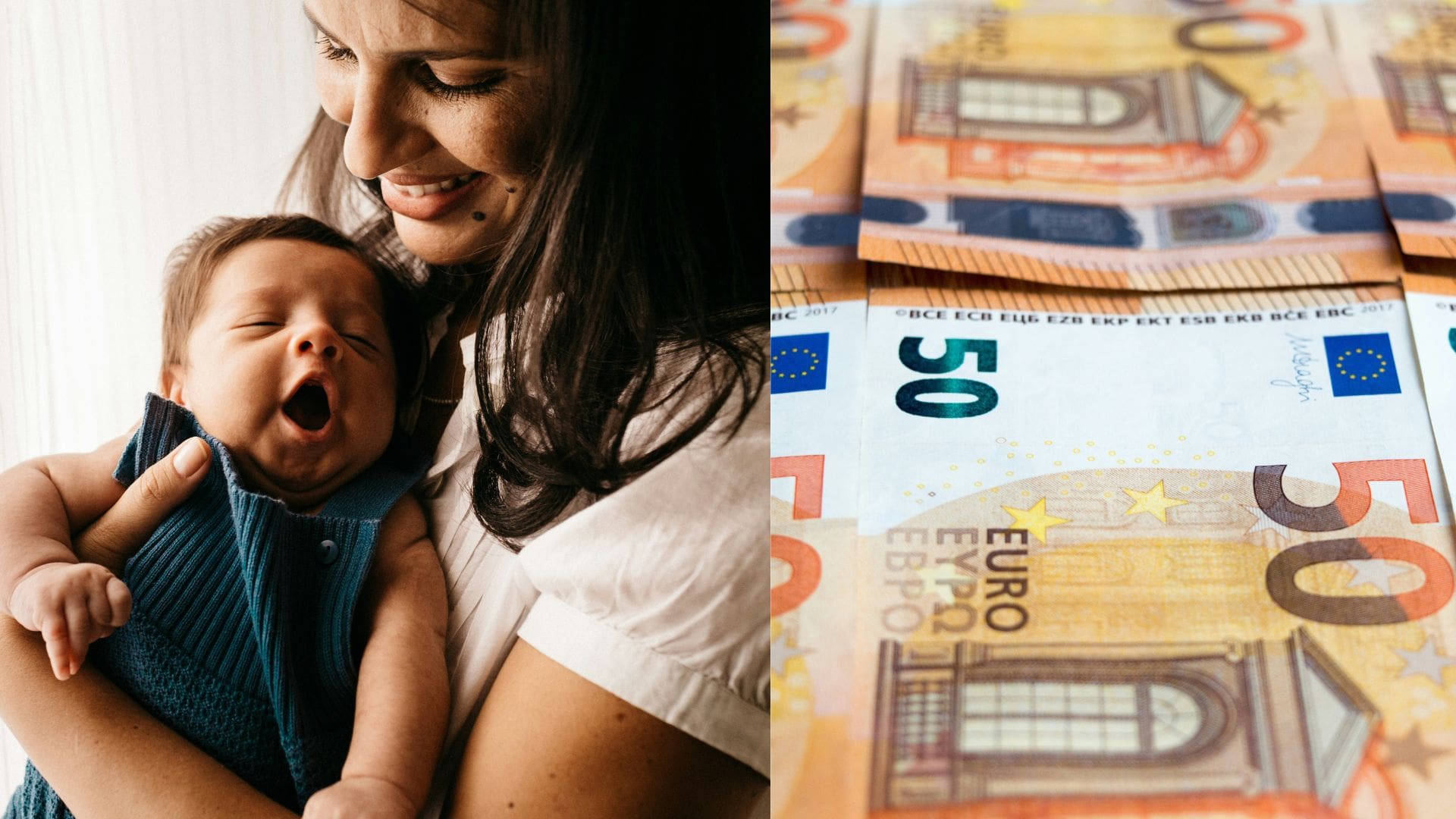 Matka s dieťaťom, peniaze