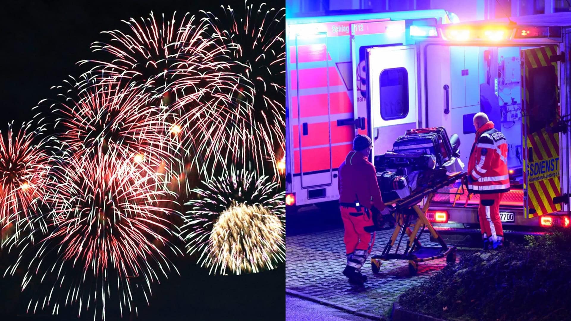 Ohňostroje, prvá pomoc