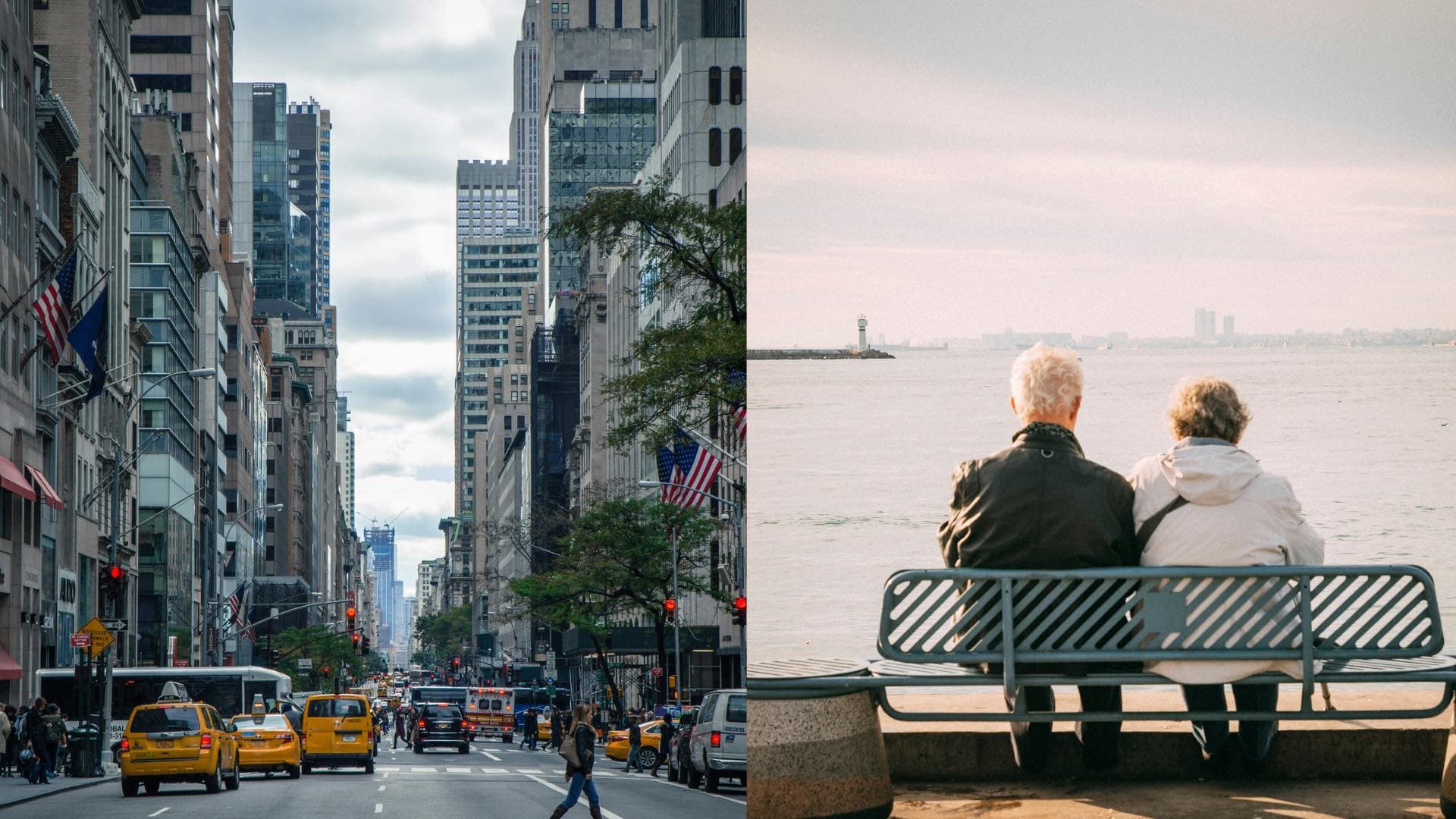 na snimke je mesto, dochodok, dochodci