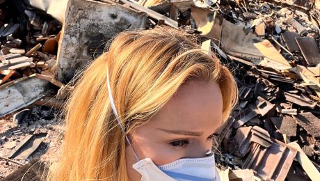 Katarína bola na mieste veľkých požiarov