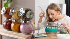 Koreniny, črevný mikrobióm, žena ochutnávajúca jedlo