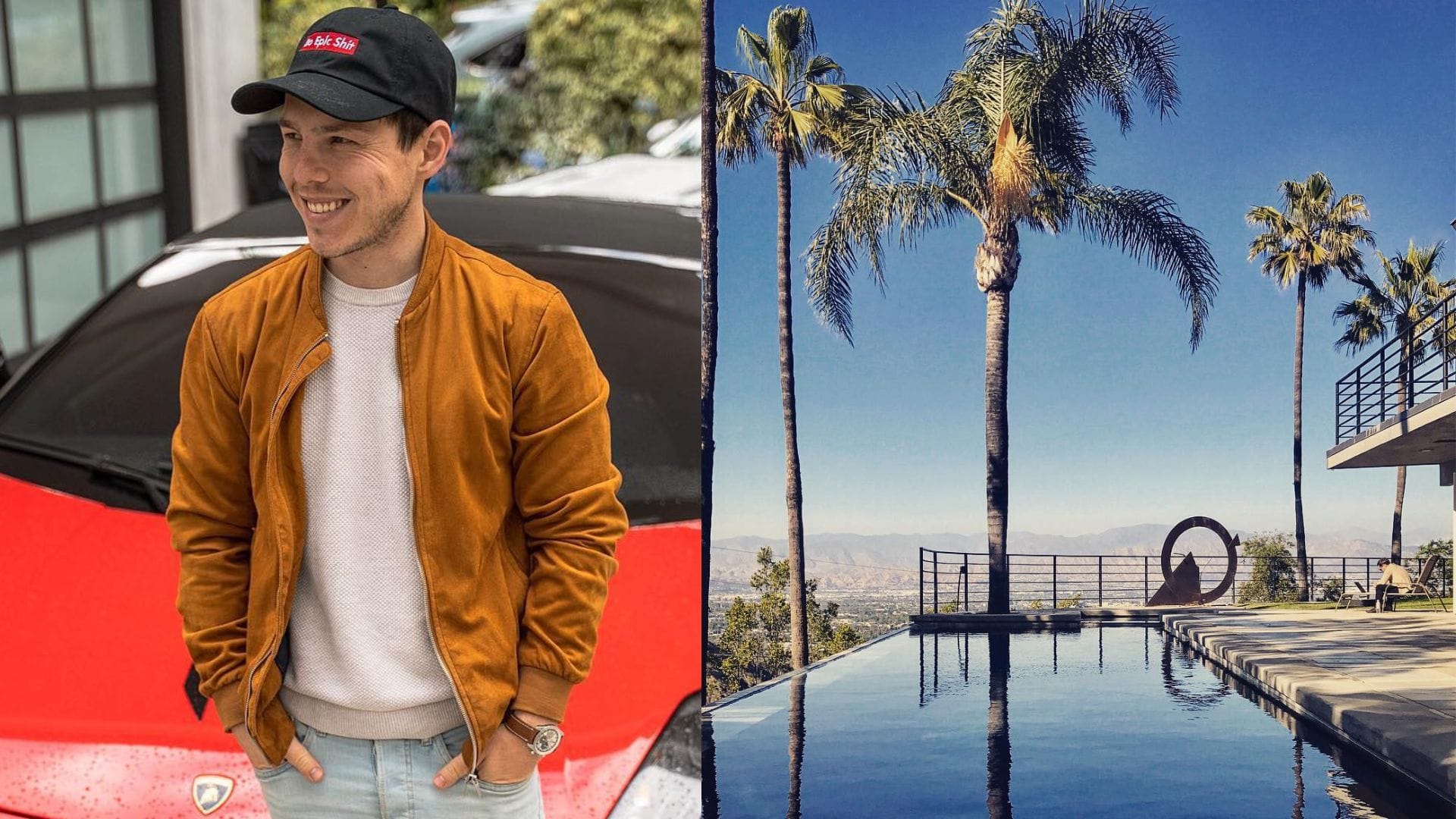 Graham Stephan a bazén