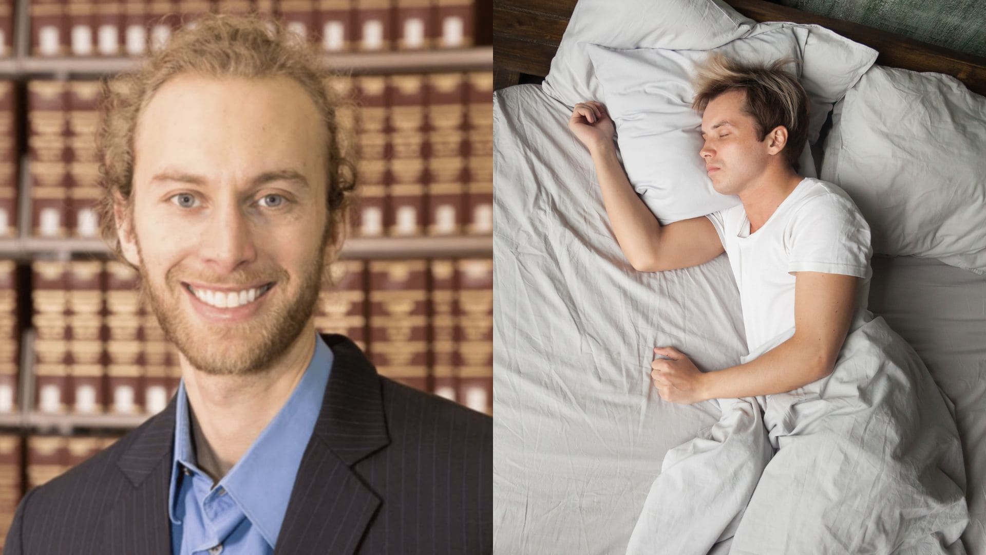 Neurovedec Robert Love a spiaci muž, spánok