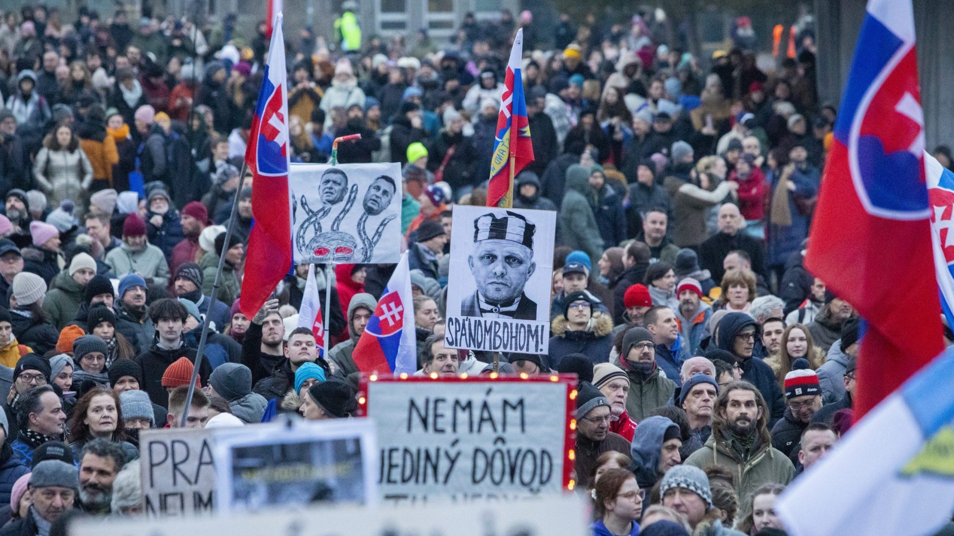Protivládne protesty Bratislava