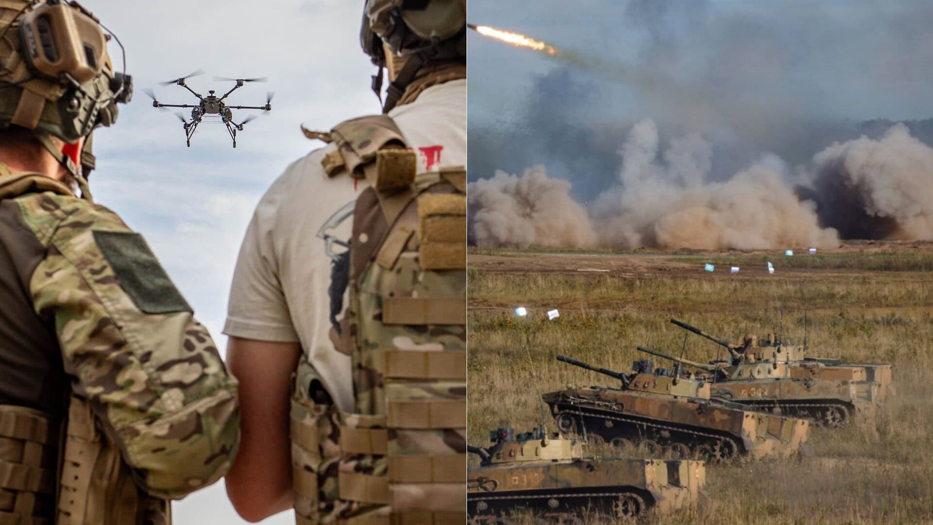 dron, tanky