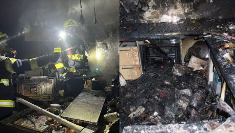 Požiar na Mlynarovičovej ulici v Bratislave.