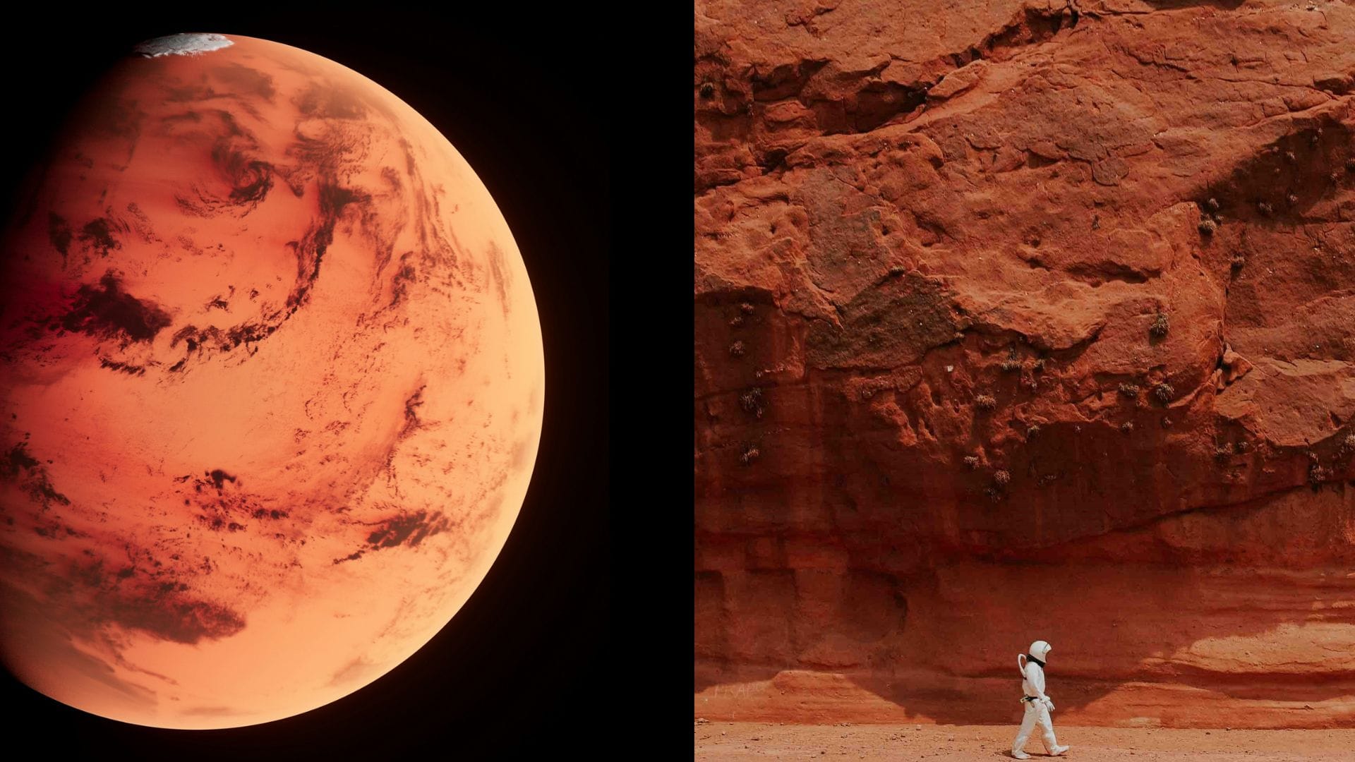 mars, vesmir, kozmonaut