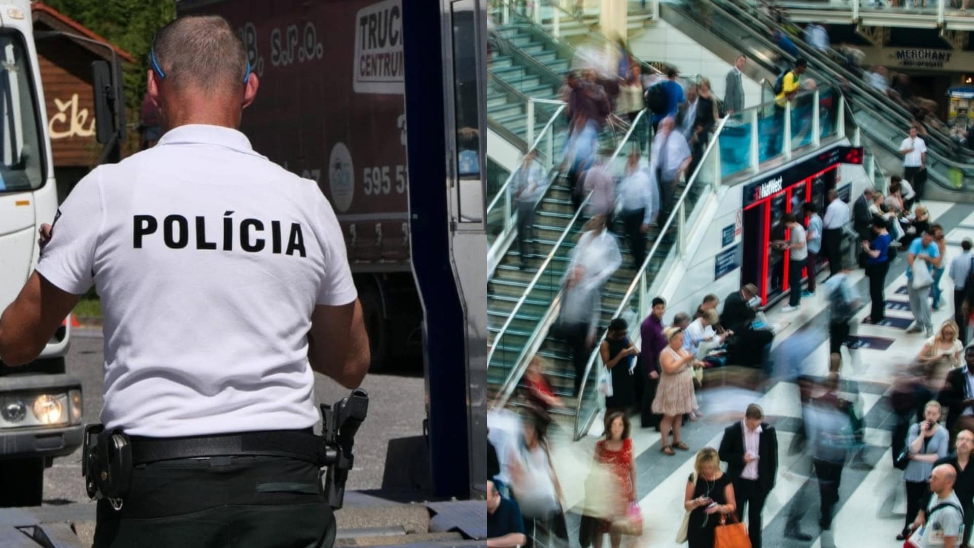 policajt, obchodný dom