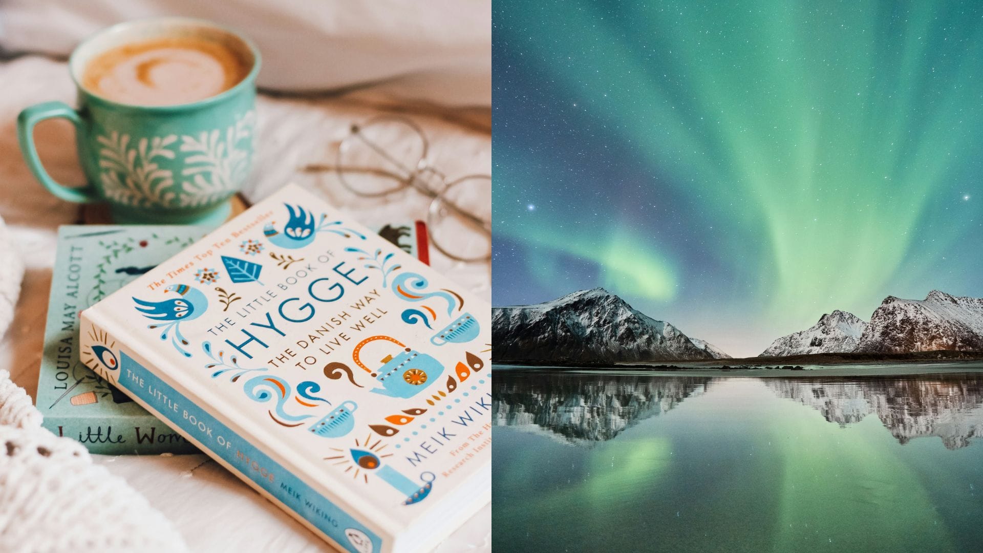 hygge, nórsko, polárna žiara