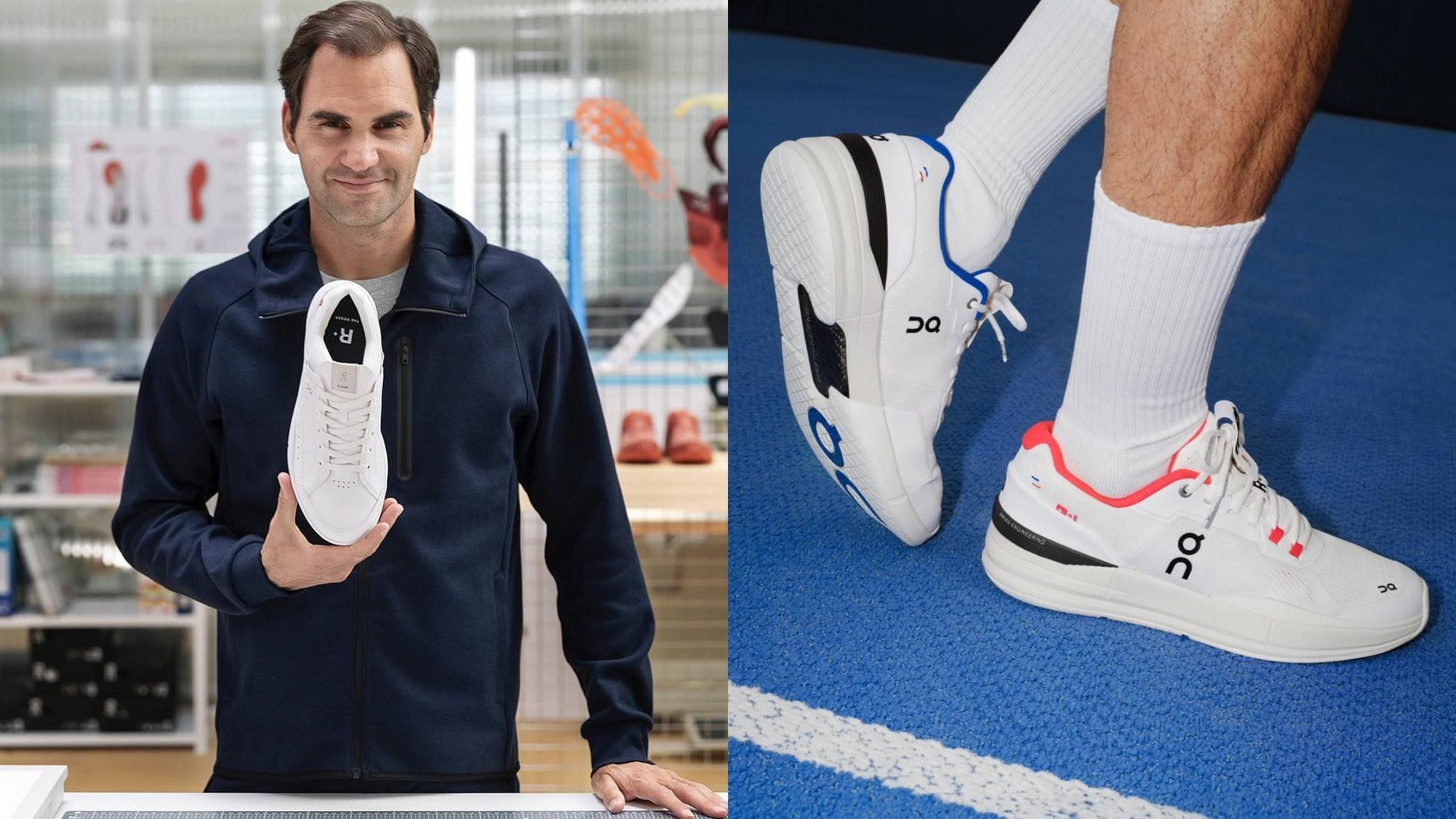 Roger Federer a tenisky