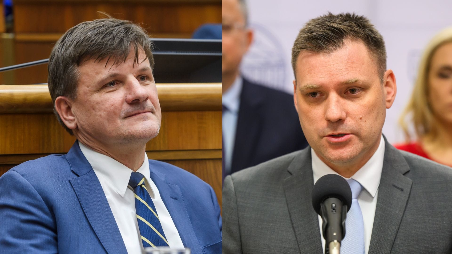 Na snímke Alojz Hlina a Tomáš Taraba