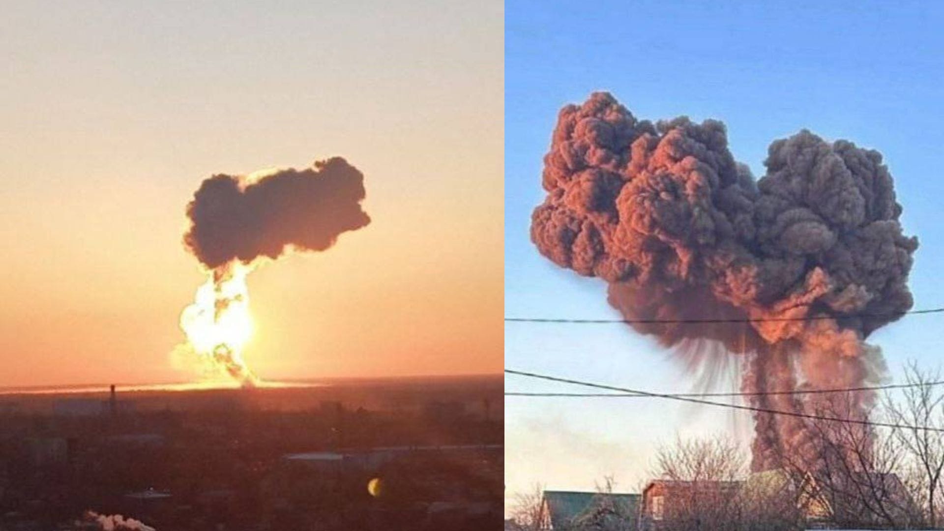 Zasiahnuté ruské letisko.