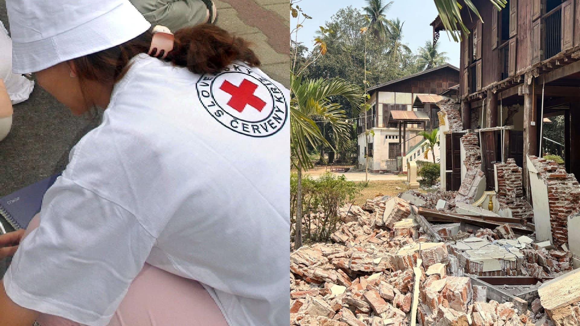 Červený kríž, zemetrasenie Mjanmarsko