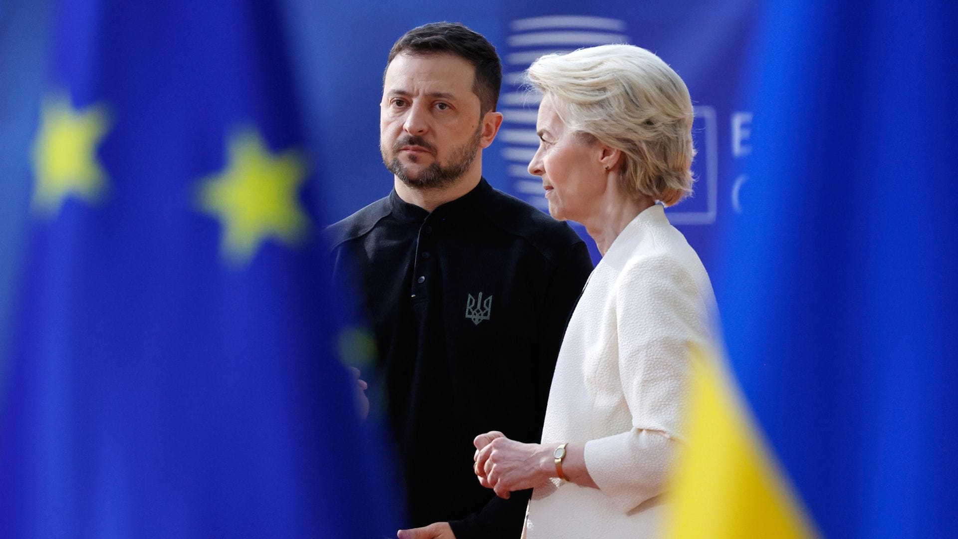 U. von der Leyen a  V. Zelenskyj