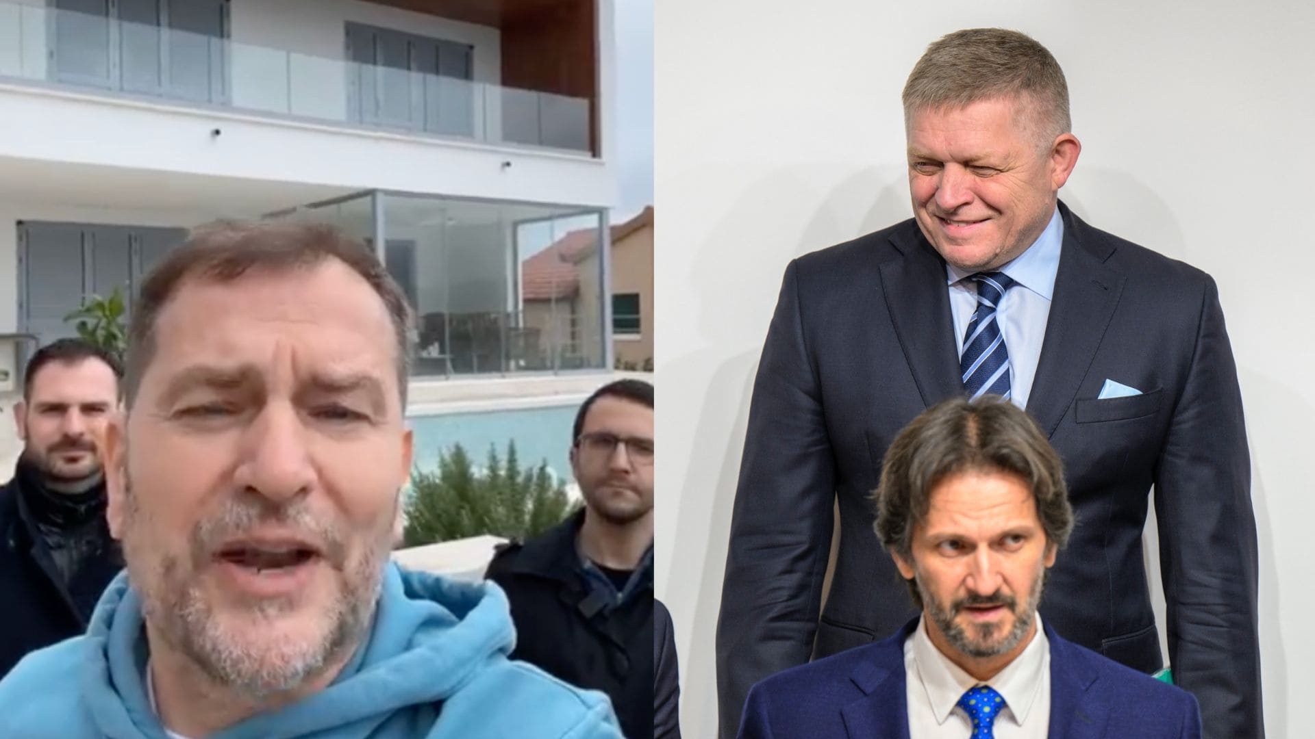 Igor Matovič Robert Fico Robert Kaliňák vila v Chorvátsku