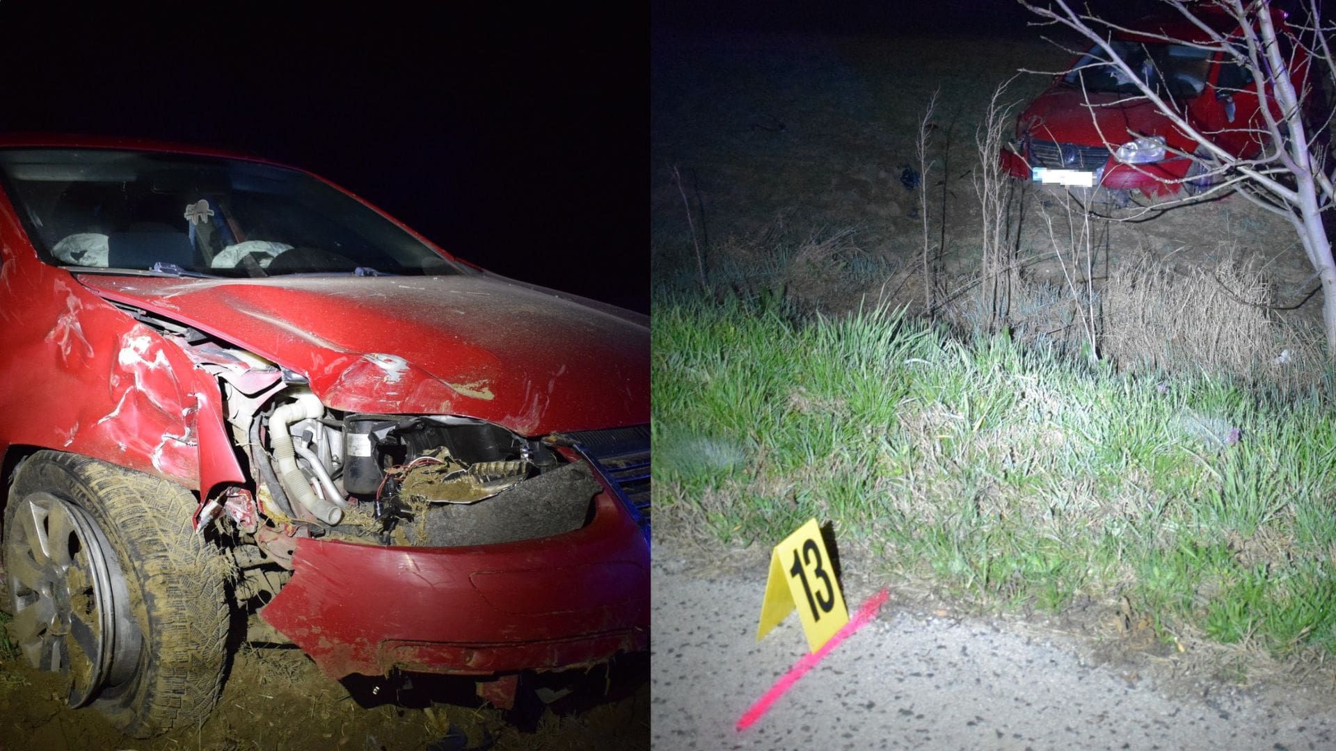 Nočná tragická nehoda