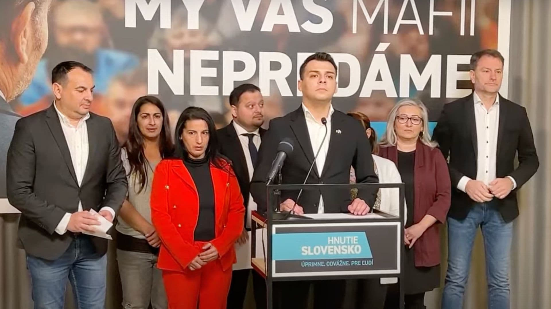 Tlačová konferencia hnutia Slovensko