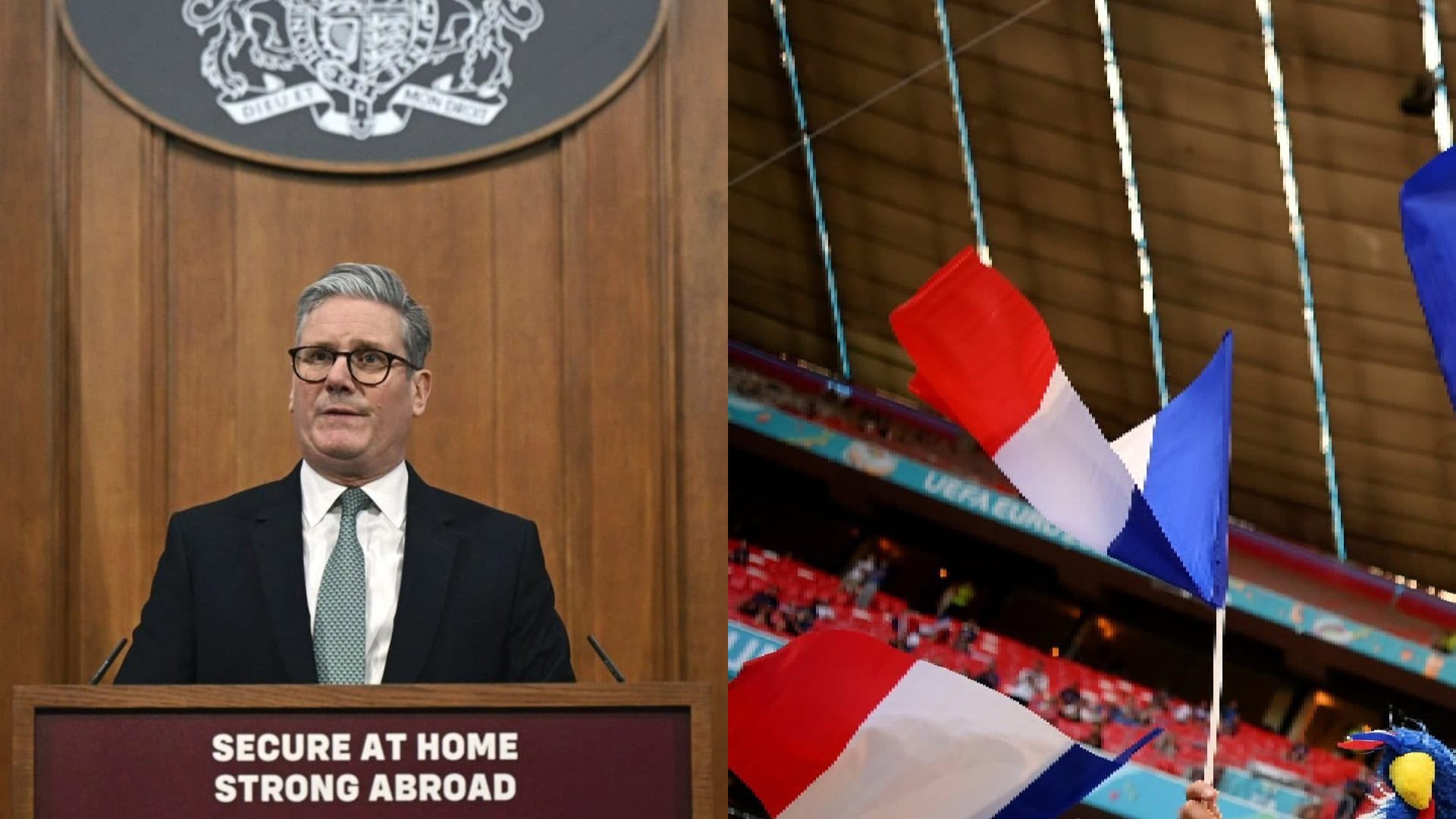 Stamer, francúzske vlajky