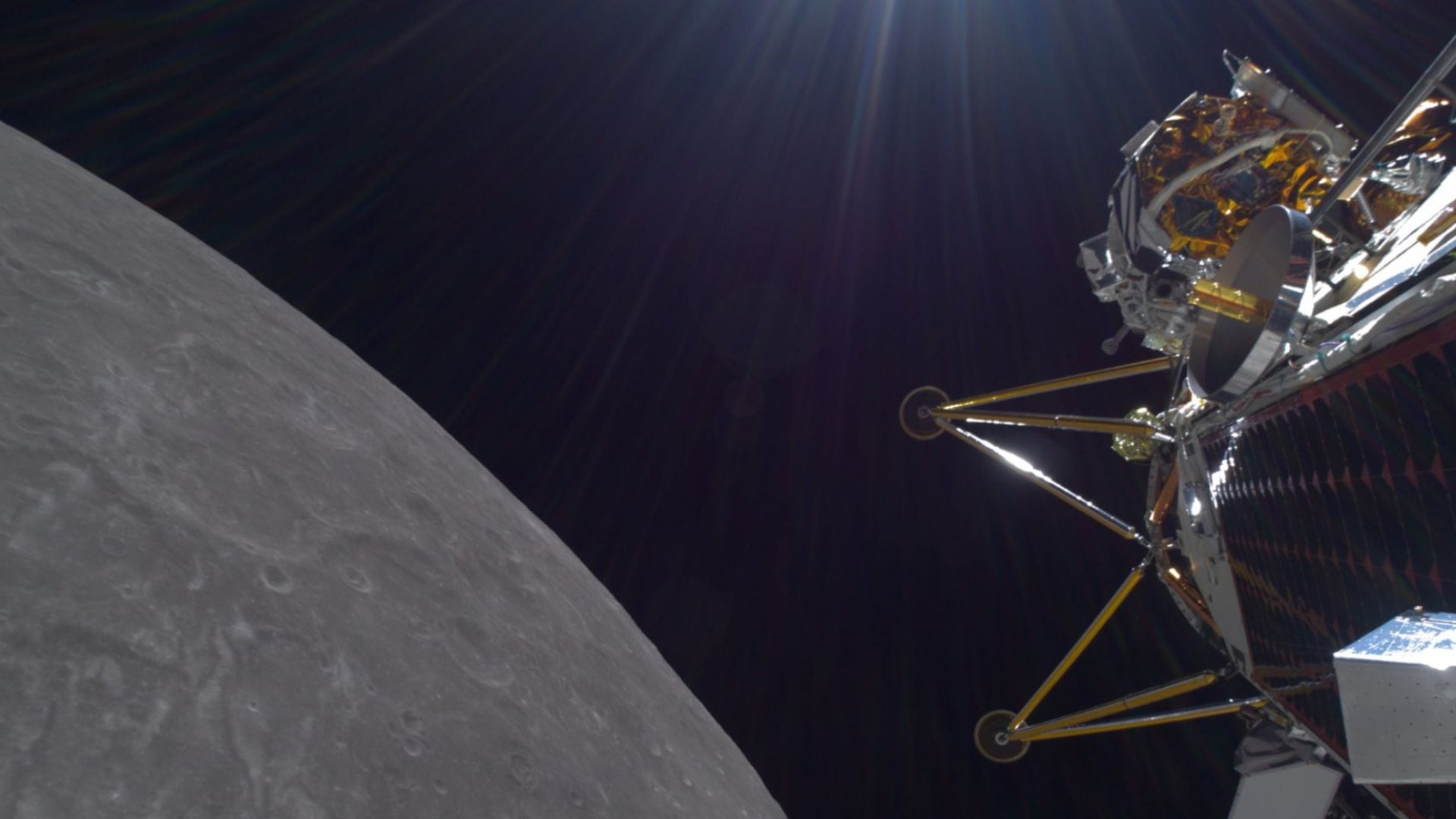 Athena sa pokúša pristať na Mesiaci