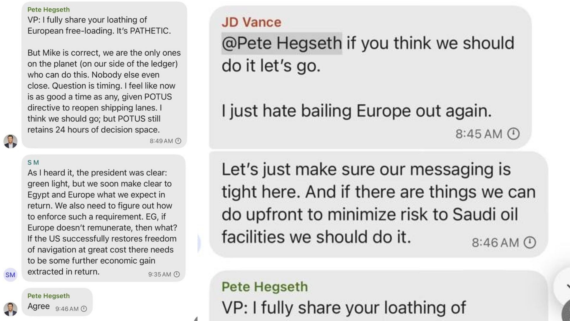 Snímky z konverzácie