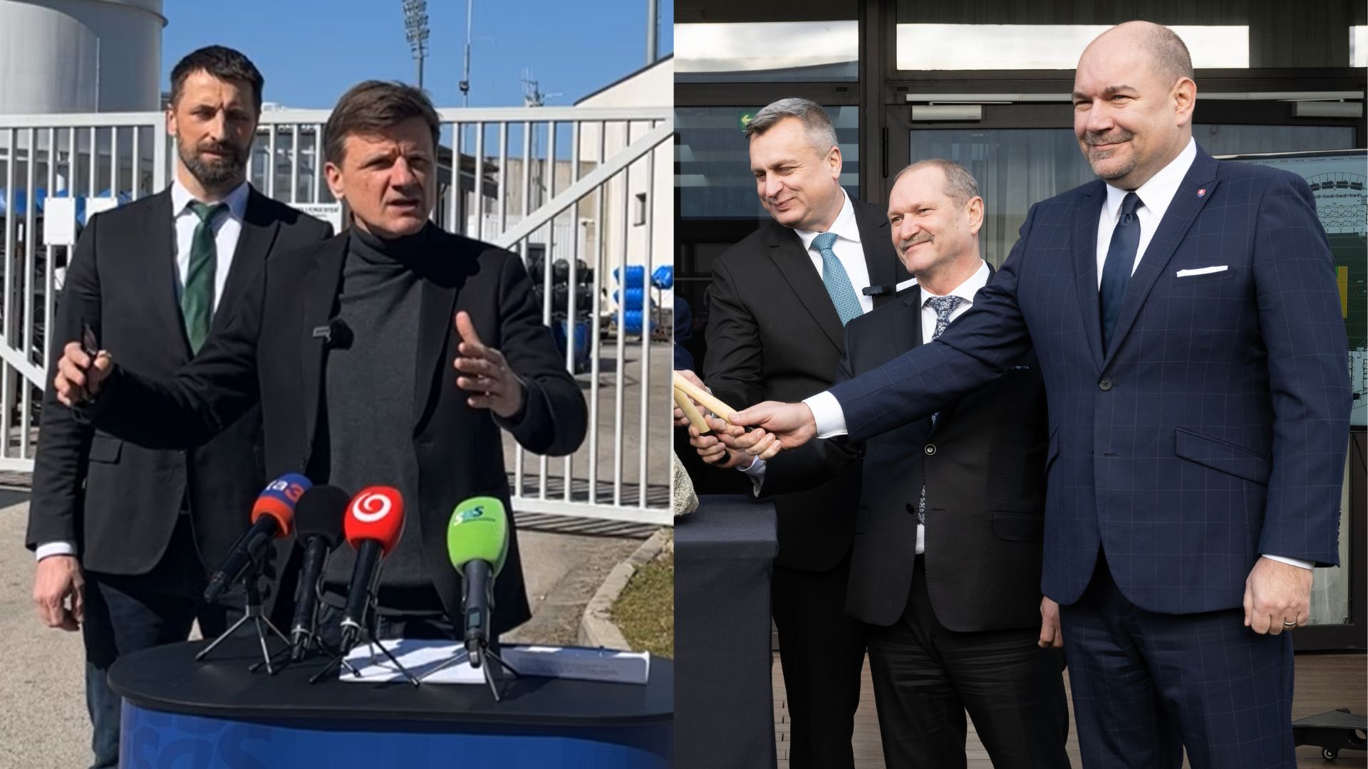 Na snímke Alojz Hlina a Dušan Keketi.