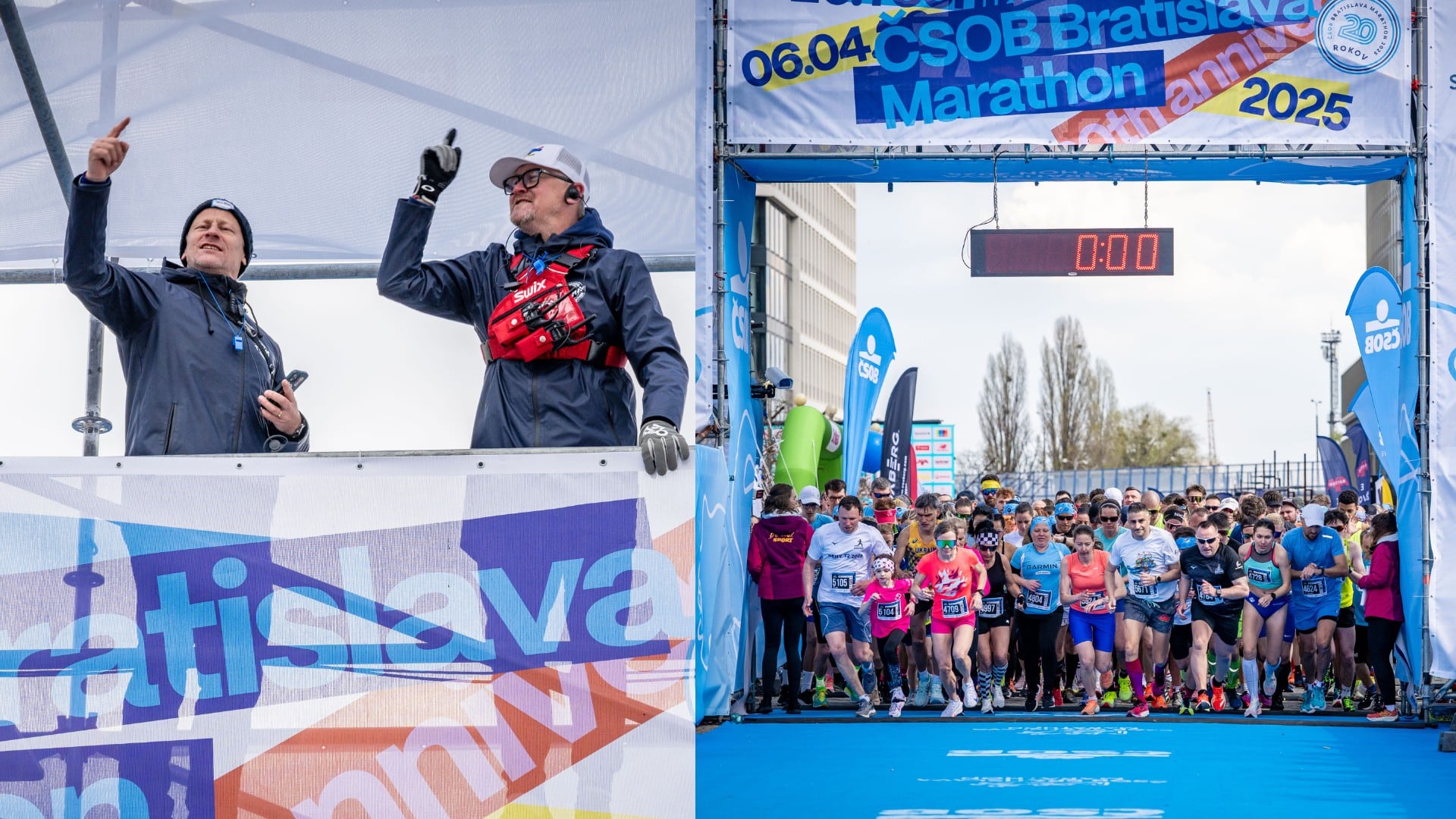 na snimke je bratislava maraton, bratia pukalovicovci