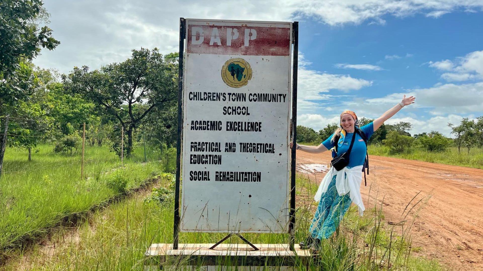 dobrovoľníčka Zuzka v Afrike