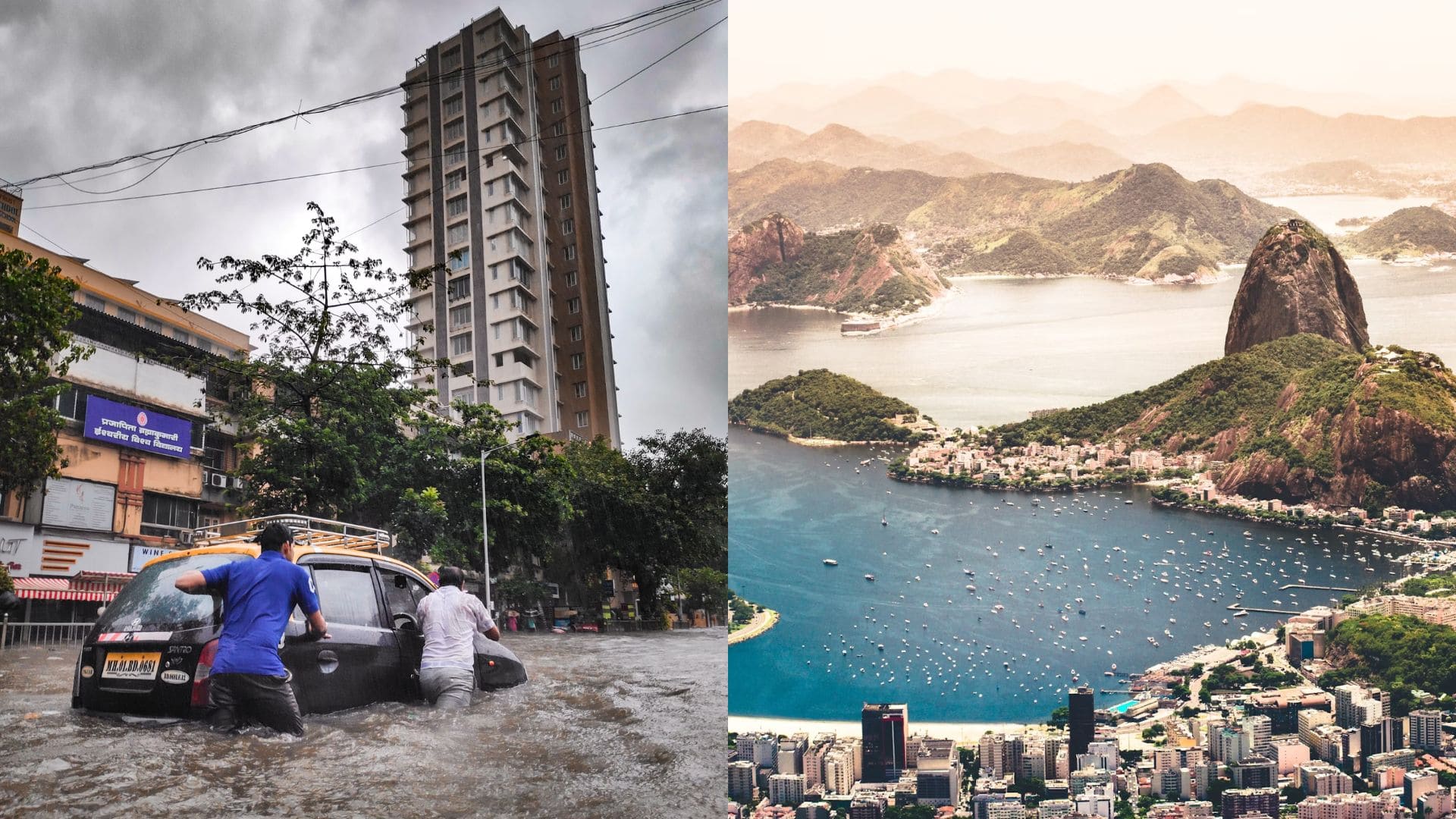 mestá, povodne, Rio de Janiero