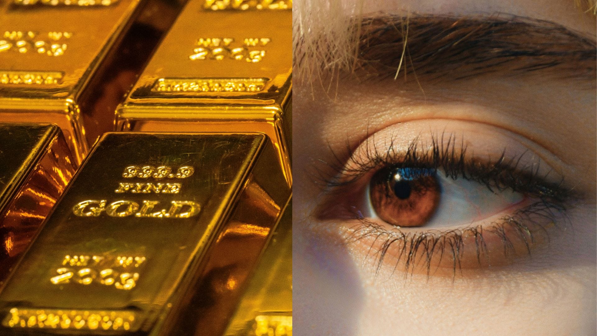 oči, zlato