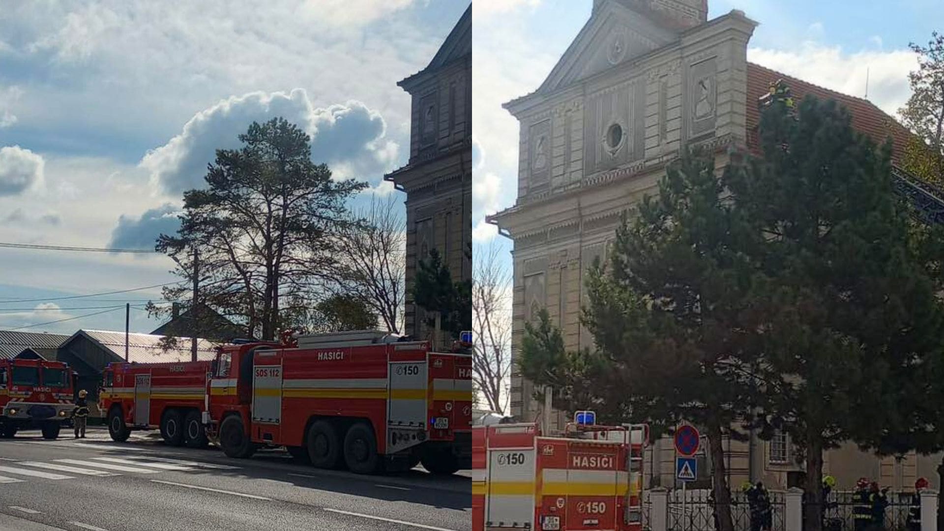 Kostol v obci na južnom Slovensku zachvátil požiar