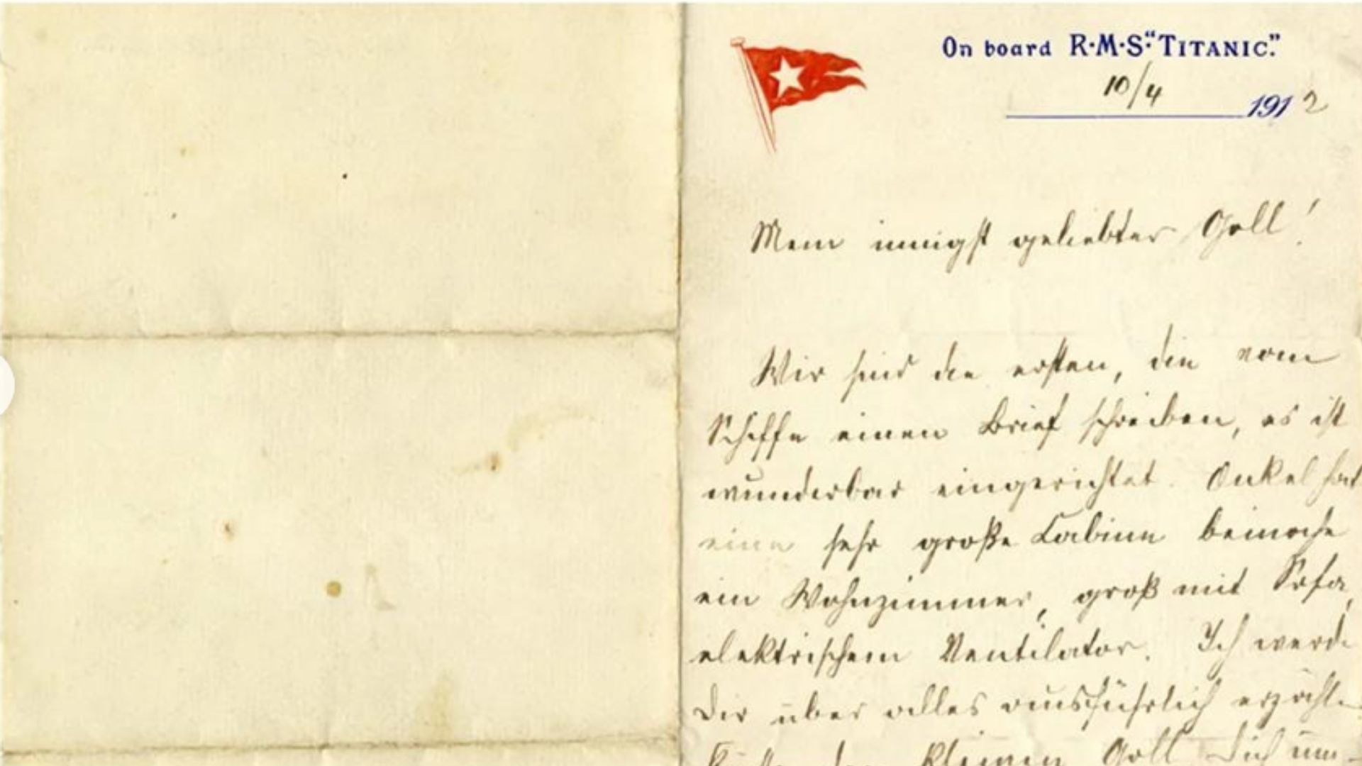 List predaný na Titanicu