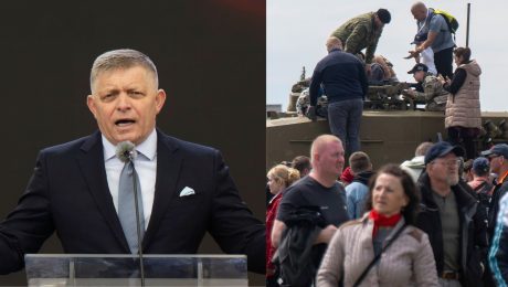 Premiér Fico, Návštevníci počas celoslovenských osláv 80. výročia víťazstva nad fašizmom