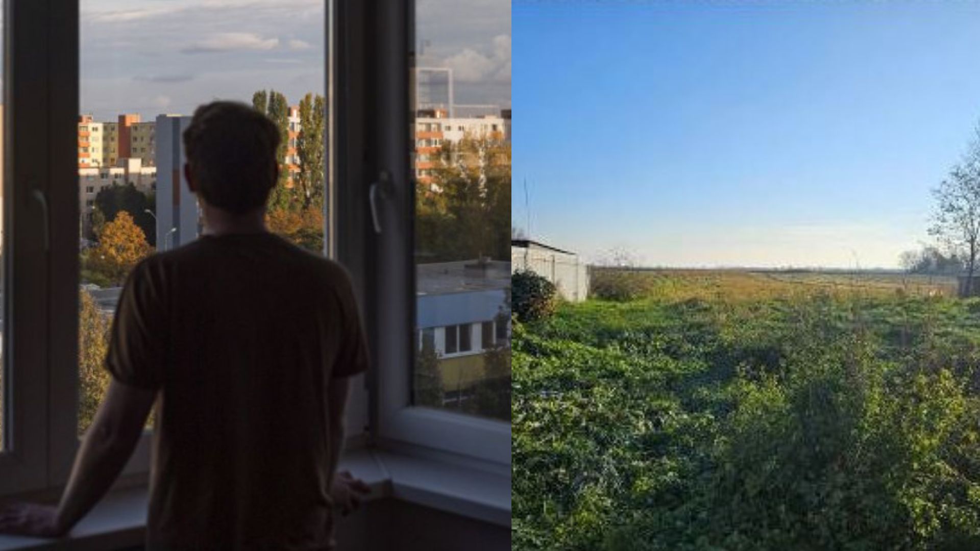 Muž v byte, pozemky