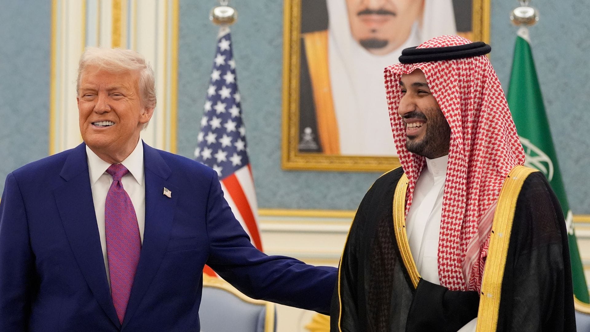 Prezident Donald Trump a saudský korunný princ  Mohammed bin Salman