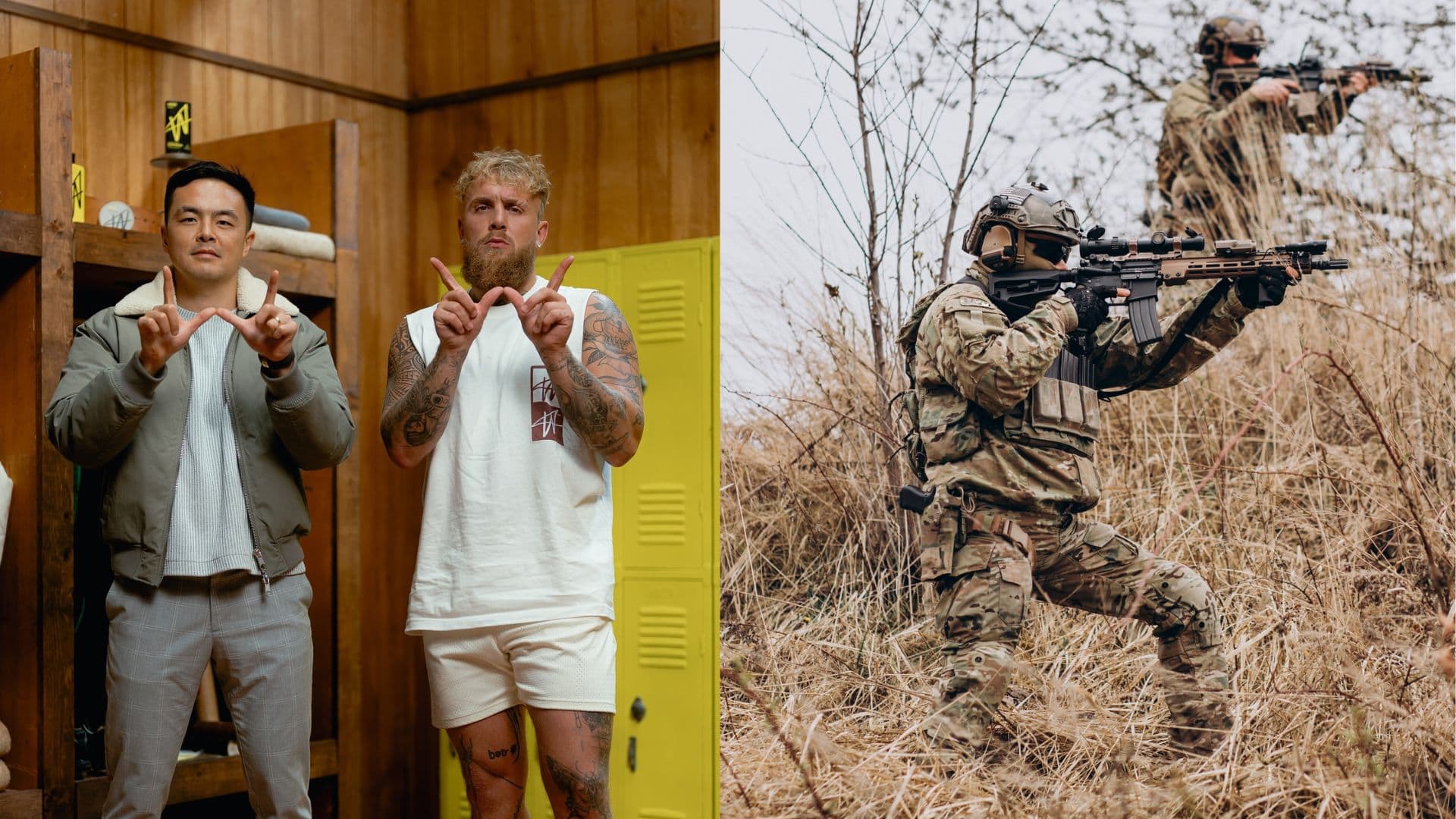 Geoffrey Woo, Jake Paul a vojaci