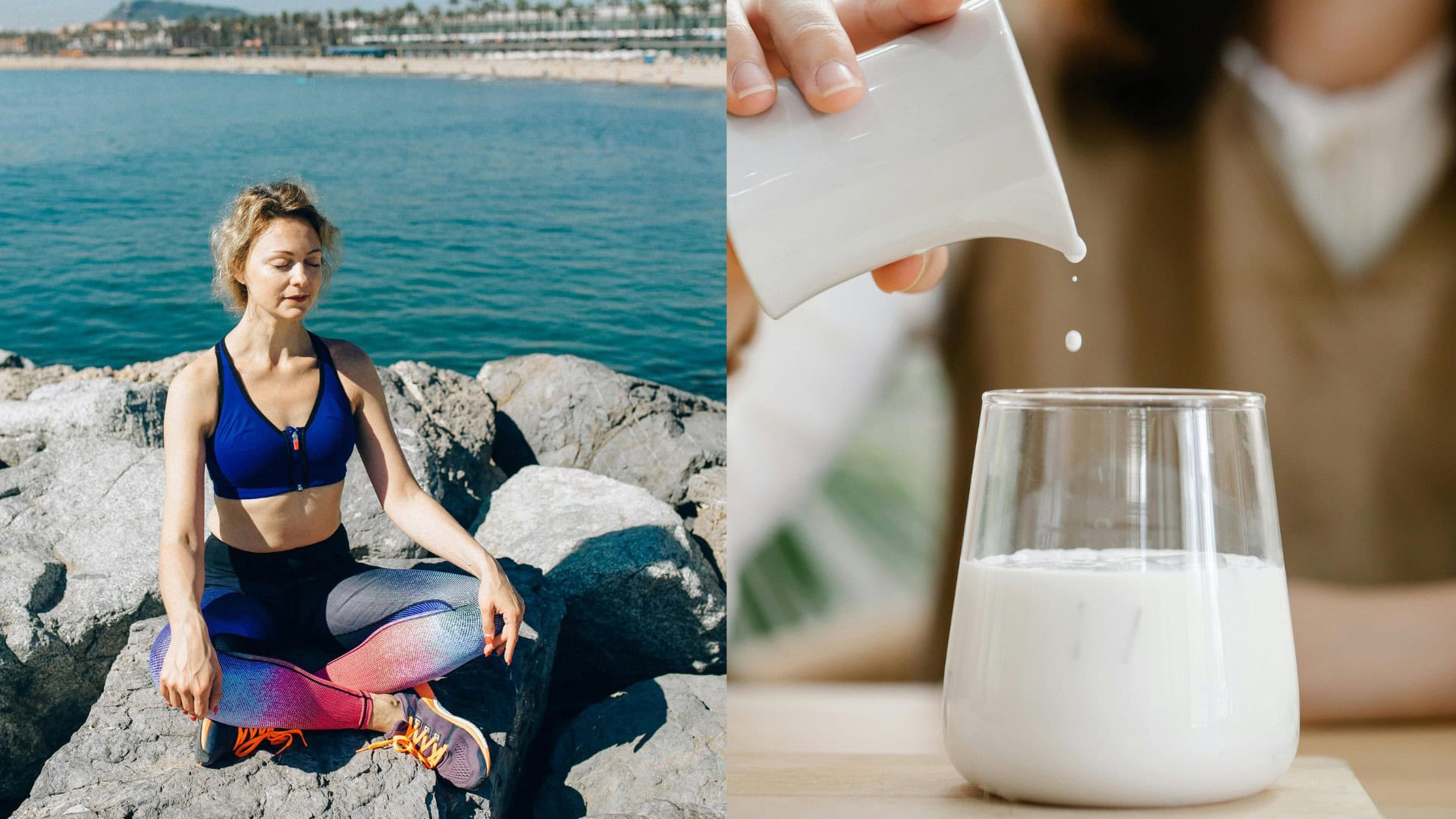 na snimke je vitamin d, mlieko, slnko