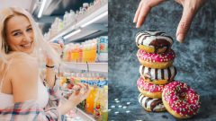 na snimke su sladene napoje a sladkosti