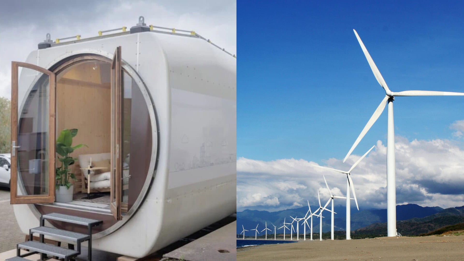 na snimke je veterna turbina