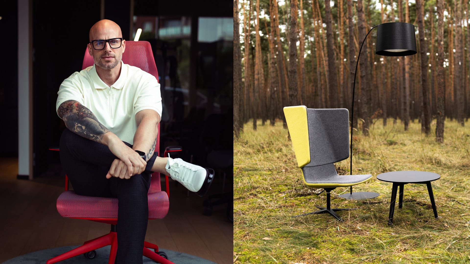 Na snimke je architekt a biofilny dizajn