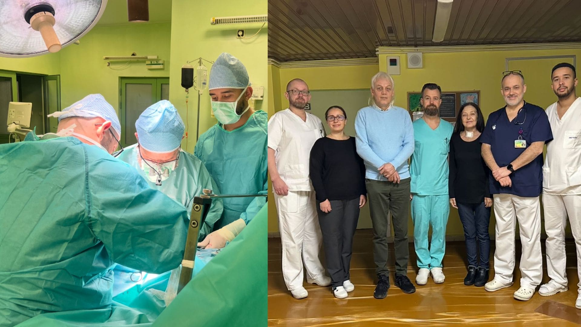 Pacientka a jej manžel s lekárskym tímom