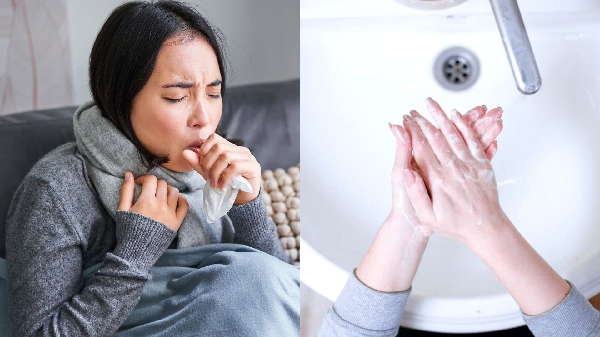 kašeľ, umývanie rúk