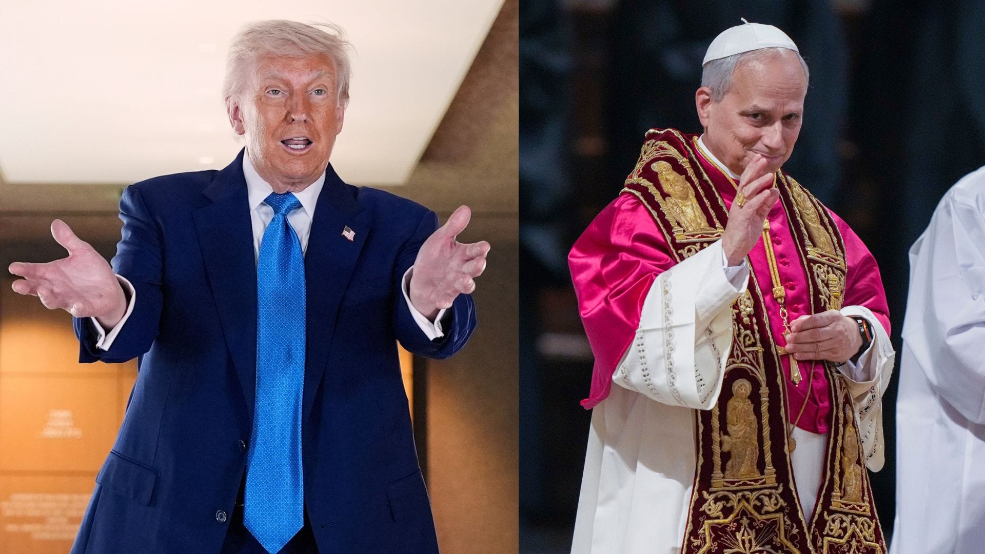 Donald Trump a Lev XIV