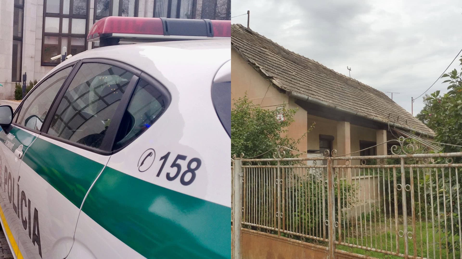 polícia, rodinný dom