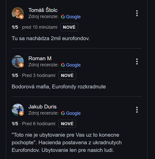 Recenzie na google