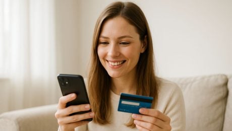 žena nakupuje online