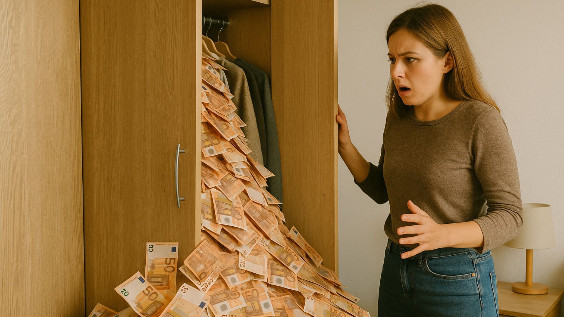 žena s peniazmi