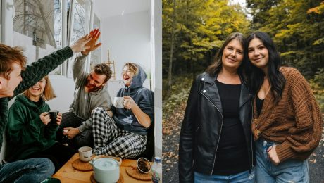 priatelia, matka a dcera